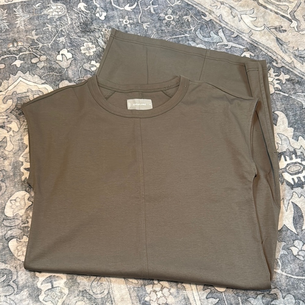 Olive Green dress by Everlane